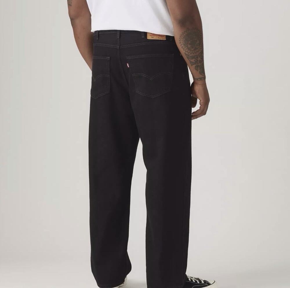 Levi’s 550 Relaxed Fit Jeans Mens 58 X 32 Black Denim NWT Classic Straight